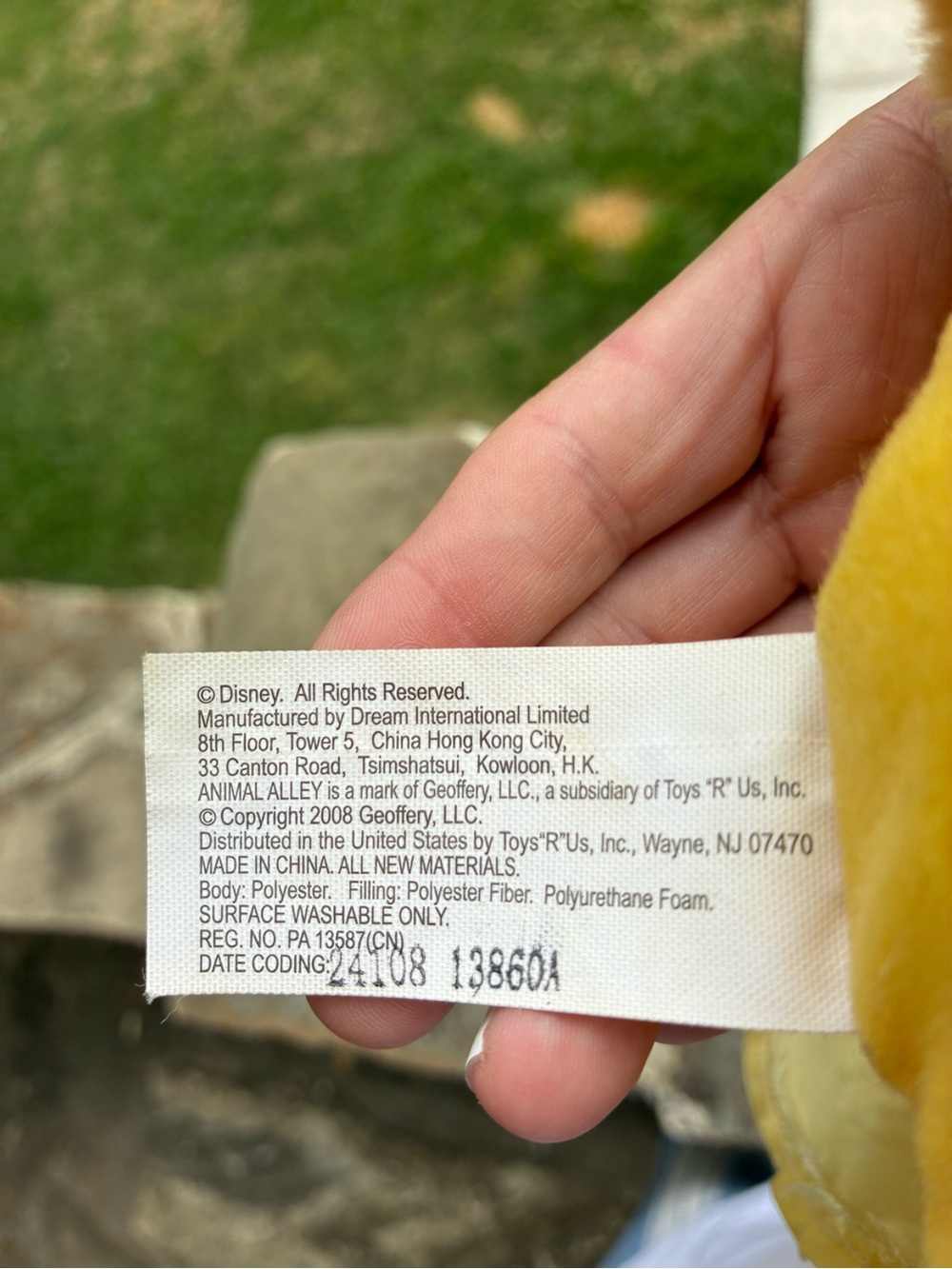 Disney Princess Belle Plush Bear in Yellow Dress 2008 - Picture 5 of 6